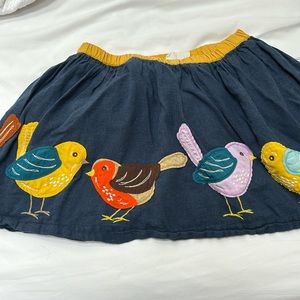 Navy perfect for fall with bird appliqués. Mini Boden